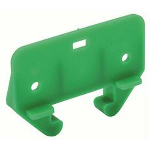 PLASTIC KITCHEN DRAWER REAR GLIDE 1-1/18 IN. WOOD RAILS GREEN per 97 Each