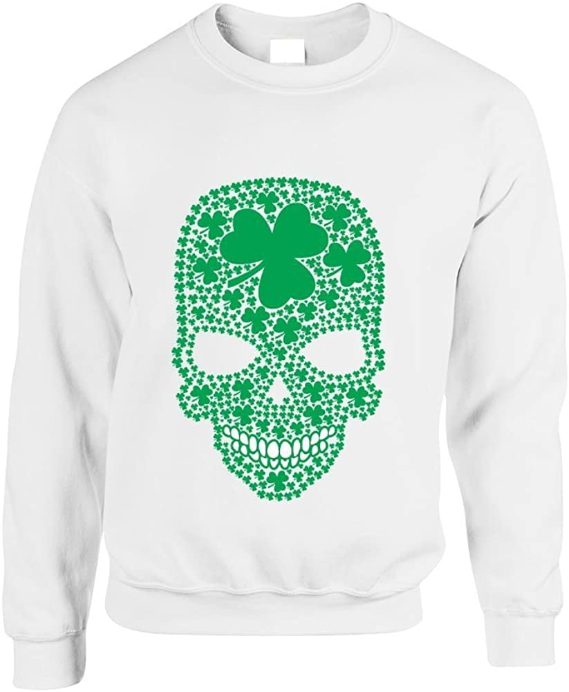 Allntrends Adult Sweatshirt Green Shamrock Graphic St Patricks Day Top 