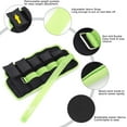 thumbnail image 3 of Adjustable Ankle Weights 1-10 LBS Pair with Removable Weight for Jogging, Gymnastics, Aerobics, Physical Therapy, Resistance Training|Each 1-5 LBS, Total 10LBS, Green, 3 of 6