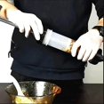 thumbnail image 1 of pitrice Kitchen Craft Handheld Sausage Maker Meat Stuffer Filler w/ 3 Stuffing tubes, 1 of 8