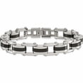 thumbnail image 4 of Stainless Steel Polished Black Ip-Plated 8.5In Bracelet Made In China -Jewelry By Sweet Pea, 4 of 7