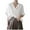 White, variant on Ladies Shirt Loose Bat Sleeved French V Neck Shirt Short Sleeved Crop T Shirt