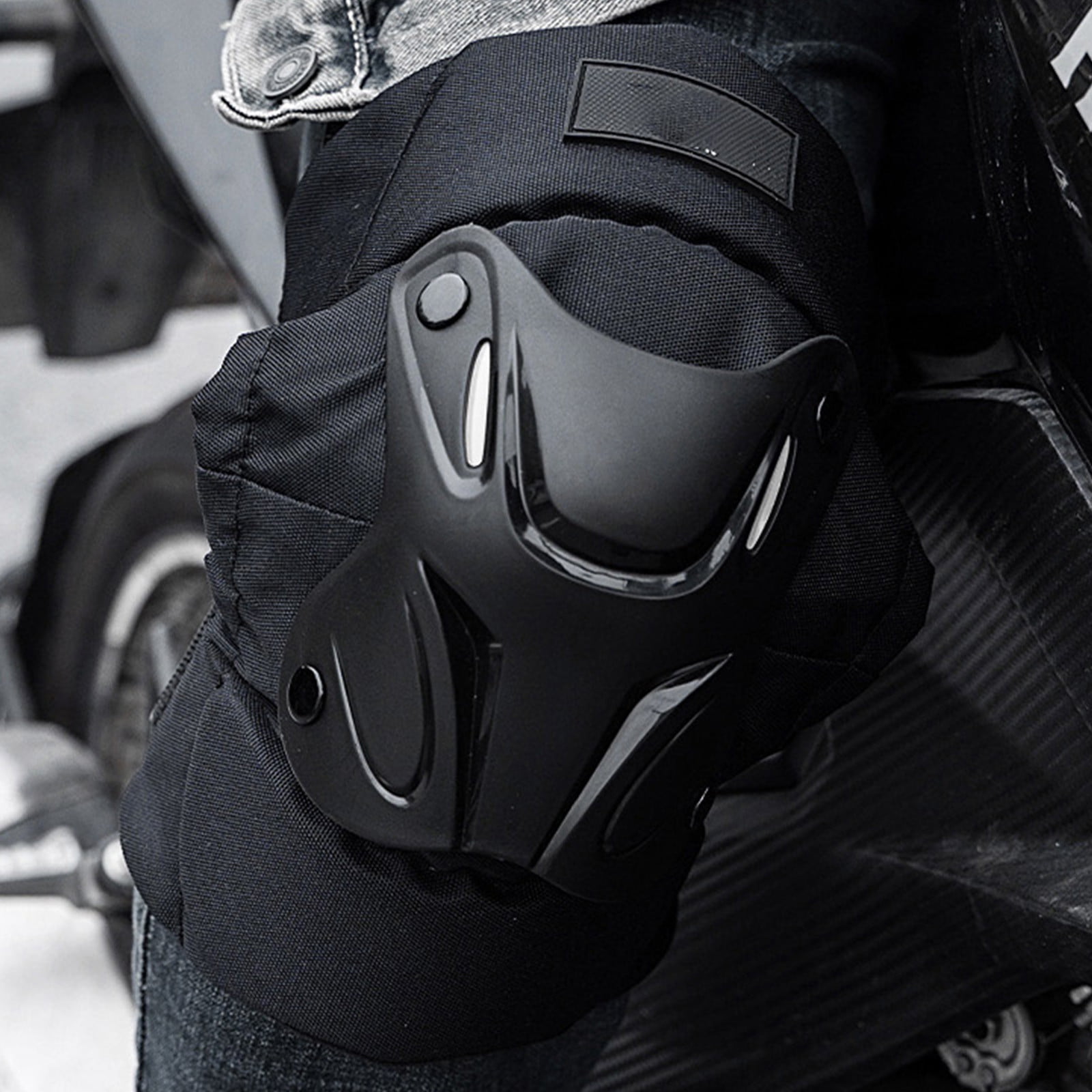 Ikohbadg Breathable Knee Elbow Protectors for Motorbikes Durable Fall Protection Joint Braces Comfortable Sports Abrasion Guards