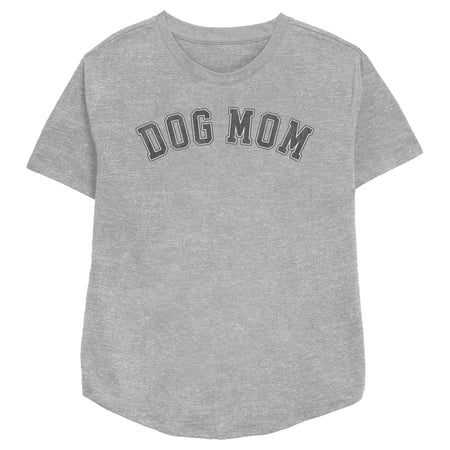 Women's Lost Gods Dog Mom Graphic Tee Athletic Heather Large