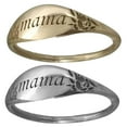 thumbnail image 3 of Grandest Birch Women Mama Engraved Ring Family Anniversary Birthday Mothers Day Jewelry Gift Metal Gold, 3 of 7