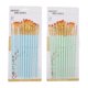 thumbnail image 1 of 24 Uds pinceles para pintura acrílica pelo de nailon azul verde mango de madera pinceles de artista ampliamente utilizados para molde artesanal facial, 1 of 8