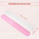 thumbnail image 4 of 4 Piezas Estuche para Cepillos de Dientes para Viaje, Blanco Rosa, 7.48"x1.06", 4 of 7