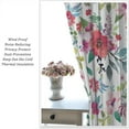 thumbnail image 6 of Floral Curtains Colorful Flower Curtains Rustic Leaves Plants Spring Botanical Farmhouse Wooden Nature Printed Window Drapes Fabric 2 Panels 42x84 Inch Blackout, 6 of 6