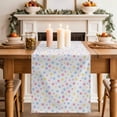 thumbnail image 2 of Table Runner - 48 Inch Long, Colorful Polka Dot Kitchen Dining Table Runner Dresser Scarves, Modern Minimalist Geometric Farmhouse Decor for Coffee Tables Wedding Party Banquet, 2 of 8