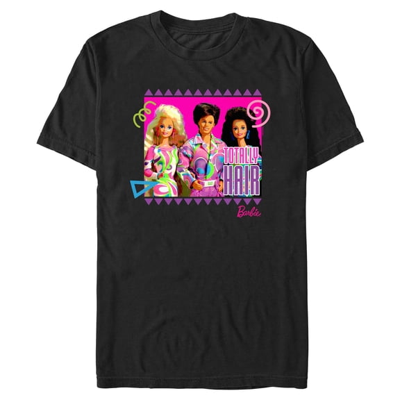Mens Barbie Totally Hair Retro Portrait T Shirt