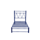 thumbnail image 2 of Cama Individual de acero Modelo Roma color Azul, 2 of 4