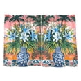 thumbnail image 7 of Yayeee Kitchen Curtains Tier Pair Light Filtering 27"x24" Rod Pocket Short Cafe Window Panel, Blue Flowers, 7 of 7