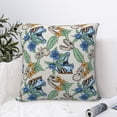 thumbnail image 4 of Pofeuu Dinosaurs And Leaves Print Double-sided plush pillowcase Square Throw Pillow Covers Pillows Cover for Living Room Bedroom Sofa Couch Cushion Cover（No pillow core）-18"x18", 4 of 7