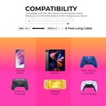 thumbnail image 7 of Liquipel Powertek Neon Two-Tone USB-A to USB-C, Orange/Pink, 7 of 7