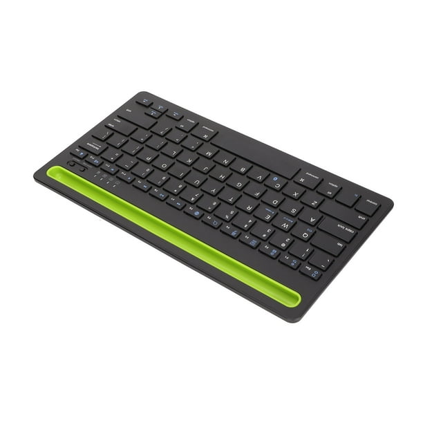 Teclado Bluetooth multidispositivo pulsaciones de teclas silenciosas sensibles Teclado Bluetooth inalambrico recargable portatil Negro Verde para tableta ANGGREK Otros Walmart en linea