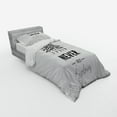 thumbnail image 2 of Ambesonne Adventure Bedding Set 3 Pcs, Never Stop Exploring, Twin, Black White, 2 of 2