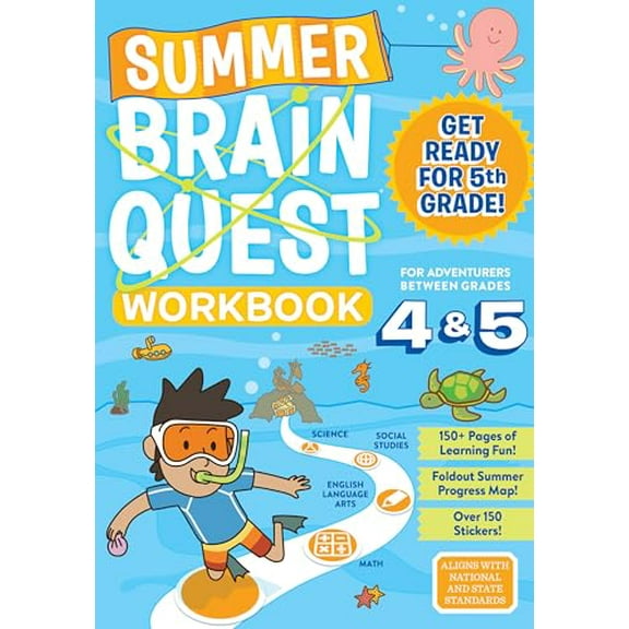 Pre-Owned Summer Brain Quest: Between Grades 4 & 5 (Paperback) 0761189203 9780761189206