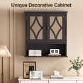 thumbnail image 2 of RoyalCraft Black Wall Mounted Medicine Cabinet with Mirror, Adjustable Shelves & Towel Bar Storage for Bathroom, 2 of 8