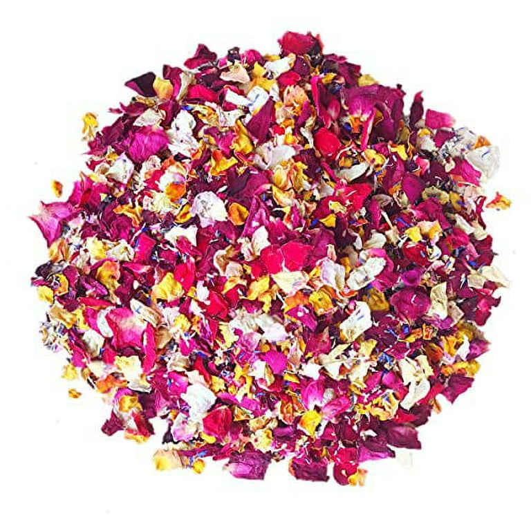 DoraMagic Dried Rose Petals, Real Natural Dried Rose Petals 1.75oz/50g for Bath, Soap Making, Candle Making, Wedding, Confetti, DIY Crafts, Non Edible