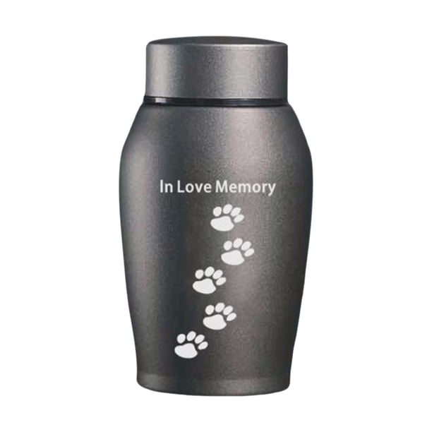 Urna de cremación creativa para cenizas de mascotas, contenedor para gatos, perros y mascotas. Gris