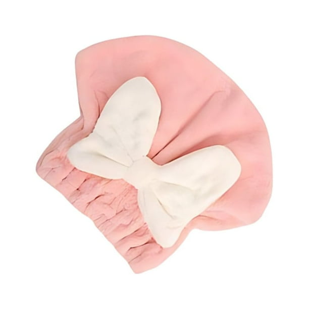 Matsuzay Toalla para el cabello de secado rápido hecha con terciopelo Coral para mayor comodidad Toalla para el cabello súper absorbente Juegos de accesorios de baño hermosa rosa