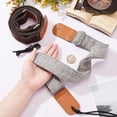 thumbnail image 3 of 2 Colors 28-50 Inch Adjustable Guitar Strap 1.5 Inch Wide Cotton Guitar Strap with Genuine Leather End for Acoustic Electric Bass Guitar Musical Instrument Accessories, 3 of 5