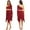 Burgundy, variant on Womens Metallic Liturgical Praise Dance Dress High-low Length Church Worship Lyrical Dress Dark Purple S