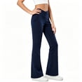 thumbnail image 6 of Stamzod Girls Fashion 2026 Flared Leggings Crossover High Waist Stretchy Yoga Pants Casual Kids Bell Bottoms Pants with Pockets 11-12Years, 6 of 7