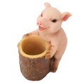 thumbnail image 5 of Dekaim Estatua De Cerdo, Mini Figura De Cerdo De Resina Pintada A Mano, Bonita, Vívida E Innovadora, para El Hogar, Coche, Jardín Al Aire Libre, 5 of 5