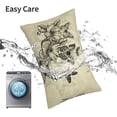 thumbnail image 6 of Yiaed Vintage Floral Print Brushed Microfiber Envelope Pillowcases, Standard,Envelope Closure Pillow Cases(No pillow core)-16"x24", 6 of 6