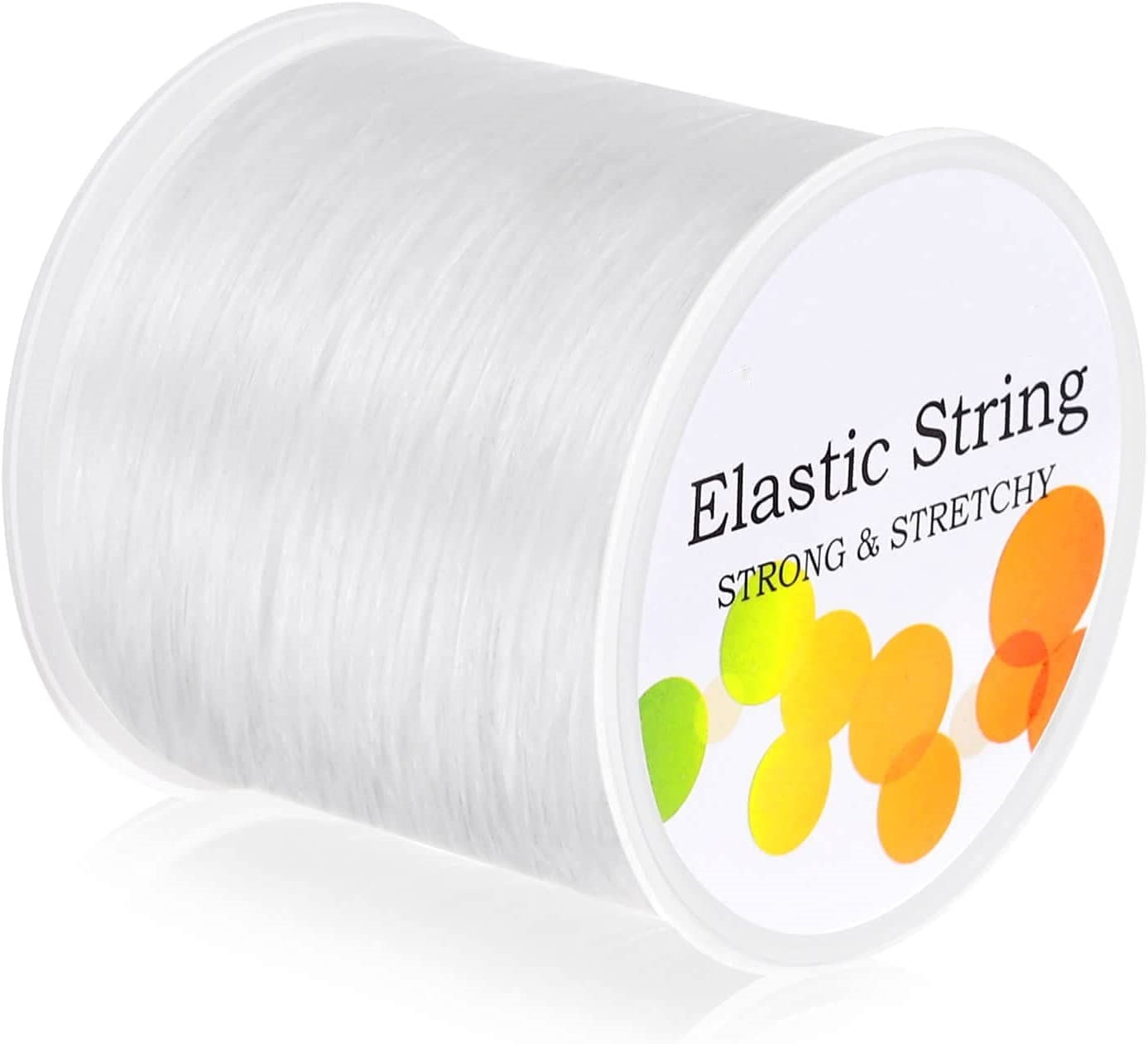 Paxcoo 1mm Elastic Bracelet String Cord Stretch Bead Cord for Jewelry Making and Bracelet Making