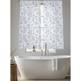 thumbnail image 5 of Light Blue Dandelion Sheer Curtains 72 Inch Length 2 Panels Set, Spring Flowers Modern Minimalist Voile Window Treatment Rod Pocket Curtains Sheers Drapes for Bedroom/Living Room/Kitchen 52"x72"x2, 5 of 7