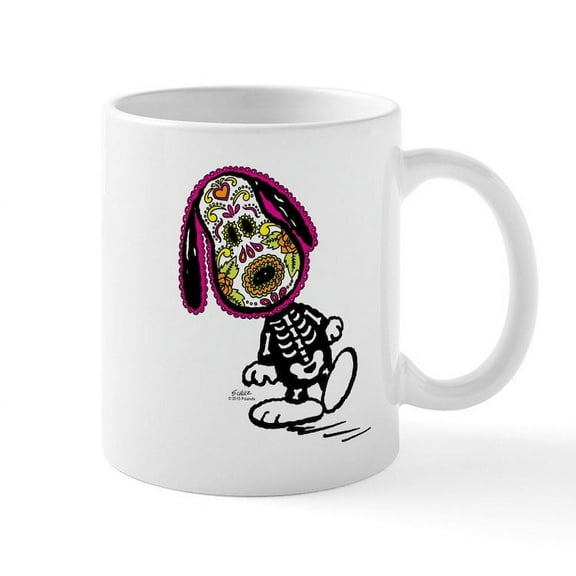 CafePress - Day Of The Dog Snoopy Mug - 11 oz Ceramic Mug - Novelty Coffee Tea Cup