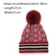thumbnail image 2 of Gorro de lana para hombre y mujer, gorro de punto con diseño de patchwork y mezcla de lana, gorro cálido con diseño geométrico de diamantes, 2 of 5