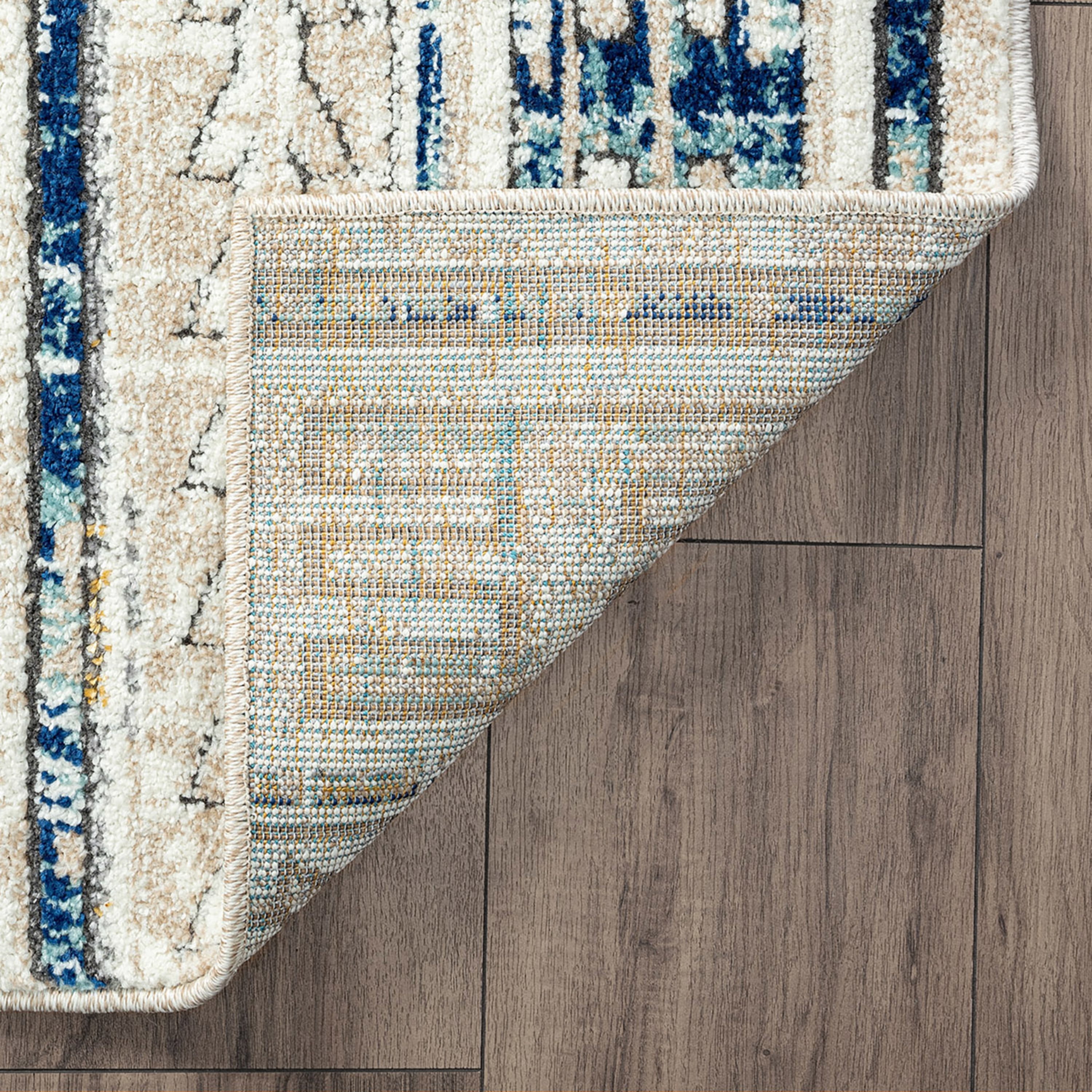 Contemporary 5x8 Area Rug (5'3'' x 7'3'') Tribal Multi-Color Living Room Easy to Clean
