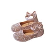 thumbnail image 3 of UKAP Chaussures de Robe pour Fille Chaussures de Princesse avec Strass Bride Cheville Plates Sandales Mary Jane Mignonnes Roses 13C, 3 of 9