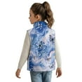 thumbnail image 3 of Pzuqiu Butterfly Print Kids Outerwear Vest Practical Soft Winter Lightweight Sleeveless Fleece Jacket with Pocket Full Zip Fall Outfits Fashion Clothing for Girls Size 5-6, 3 of 7