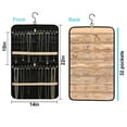 thumbnail image 5 of Hanging Jewelry Organizer with Metal Hooks Double-Sided Jewelry Holder, Necklace Holder with 32 Pockets, Jewelry Roll for Earrings, Necklaces, Rings on Closet, Wall, Door, 1 Piece, 5 of 6