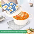 thumbnail image 3 of Yayeee Pot Holders Kitchen Heat Resistant with Pockets 7"x9.8" Cotton Oven Cooking Hot Pads, Cute Fried Eggs, 3 of 7