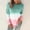Green, variant on Kiplyki Trendy Women Plus Size Tie- Printed Gradient Pullover Long Sleeve Sweatshirt Top