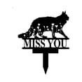 thumbnail image 2 of Stainless Steel Metal Dog Garden Stake Black Dog Silhouette Décor Puppy Art for Lawn Dog Shaped Decor for Home Animal Silhouette for Outdoor Turf Decoration Yard Ornaments Metal Garden Stakes, 2 of 6