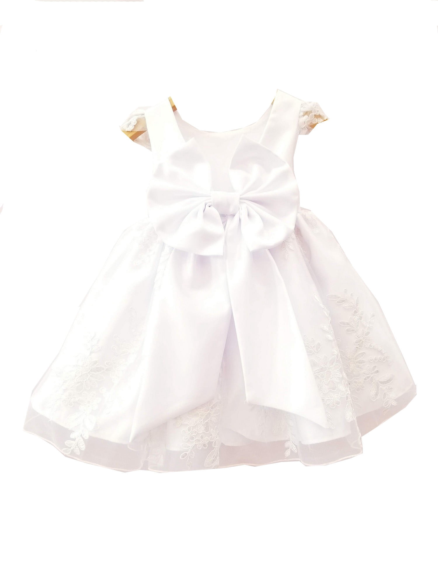 white floral baby dress