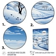 thumbnail image 3 of Designart "Solitude Amidst Winter s Snow IV" Landscape & Nature Floater Framed Canvas Print, 3 of 7
