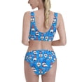 thumbnail image 3 of Picia Gnomes in USA Women's High Waisted Bikini Scoop Neck Swimsuit Two Pieces Bathing Suit-Medium, 3 of 8