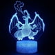 thumbnail image 2 of Figuras de anime de 22 estilos de Pokémon Pikachu Charizard, luz nocturna LED 3D que cambia de modelo, colección de lámparas con logotipo de acción, regalos creativos, 2 of 5