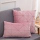 thumbnail image 3 of Nvzi funda de almohada de terciopelo a cuadros de color liso para cabecero. Clásica y atemporal, funda de almohada sencilla de color puro, queda genial con cualquier cama. 45 x 45 cm (rosa)., 3 of 5