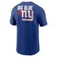 thumbnail image 3 of Men's Nike Royal New York Giants Blitz Essential T-Shirt, 3 of 3