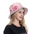 thumbnail image 6 of Zufioo Cute Flamingo with Heart Waterproof Reflective Holographic Bucket Hat,Men and Women Night Reflective Hat,Rave Festival Boonie Cap, 6 of 6