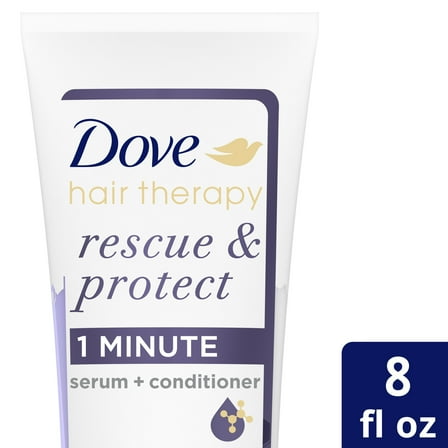 Dove Hair Therapy Rescue & Protect Serum   Conditioner, 8 fl oz