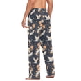 thumbnail image 6 of White Cranes Men's Pajama Pants with Pocket Lounge Pants Pajama Sleep Pant Pj Comfortable, 6 of 7